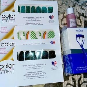 St patricks day color street bundle + Free eyecurler+toner